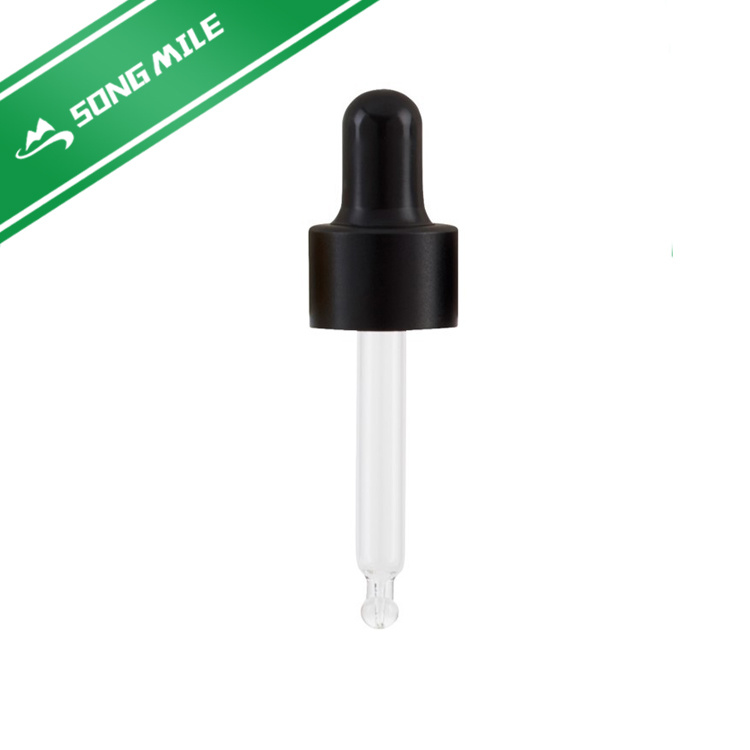 Matte Gold Aluminum Glass Dropper Pipette Cap 18mm