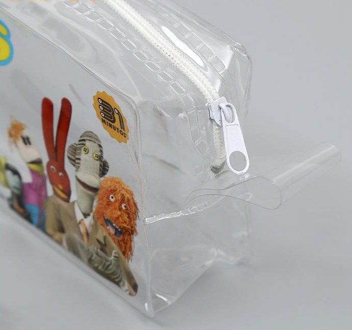 2017 Fashion Eco Friendly Transparent PVC Cosmetic Bag with Ziplock