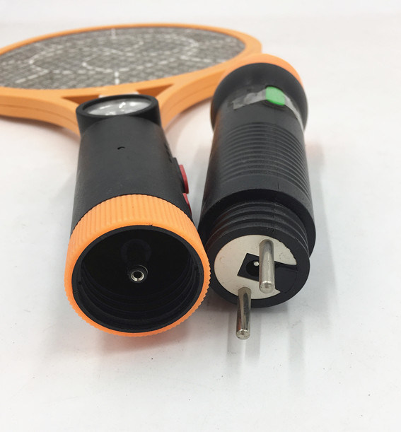 Rechargeable Flashlight with a Household Mosquito Bat