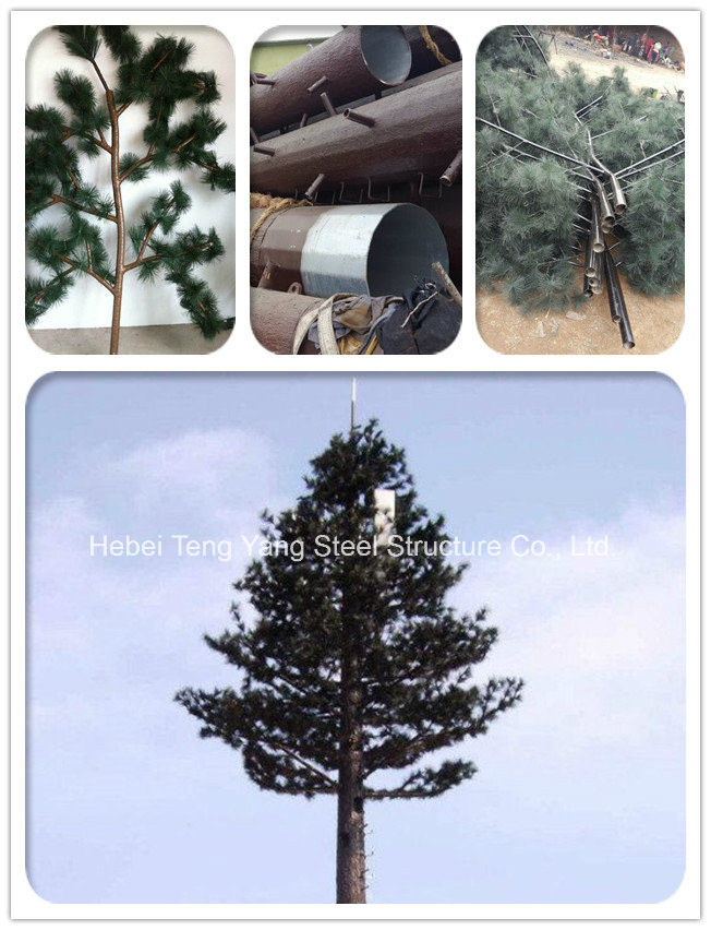 3 Branches Per Foot Mono-Palm Camouflage Tree Antenna Towers