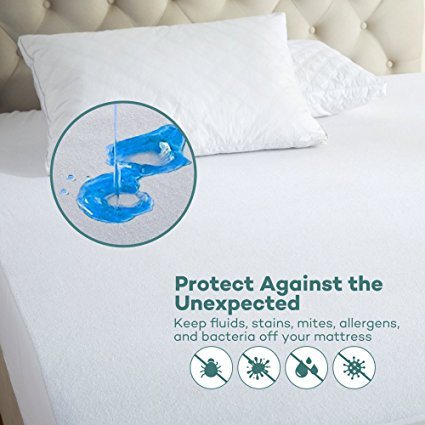 Hot Selling Zippered Cotton Waterproof Mattress Pad Cover Protector