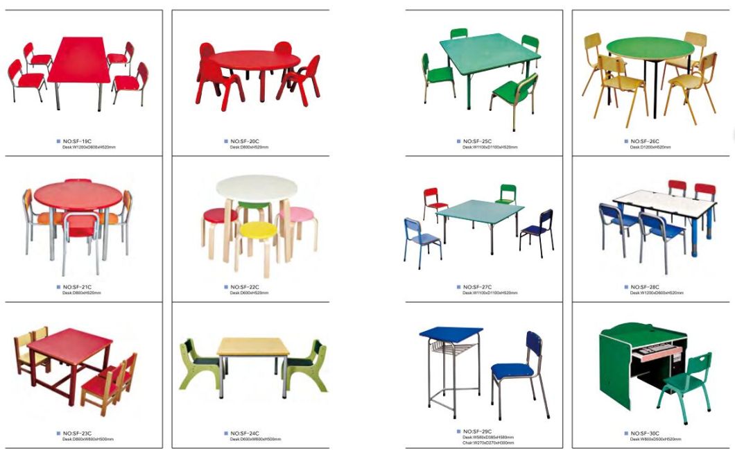 High Quality Nursery Furniture Children Table and Chair (KF-02)