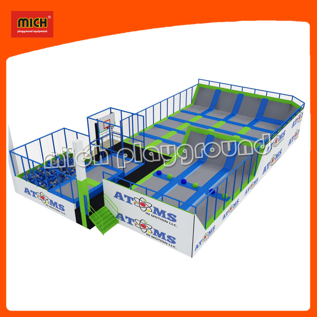 Large Indoor Foam Pit Trampoline Park, Large Dodgeball Trampoline Indoor