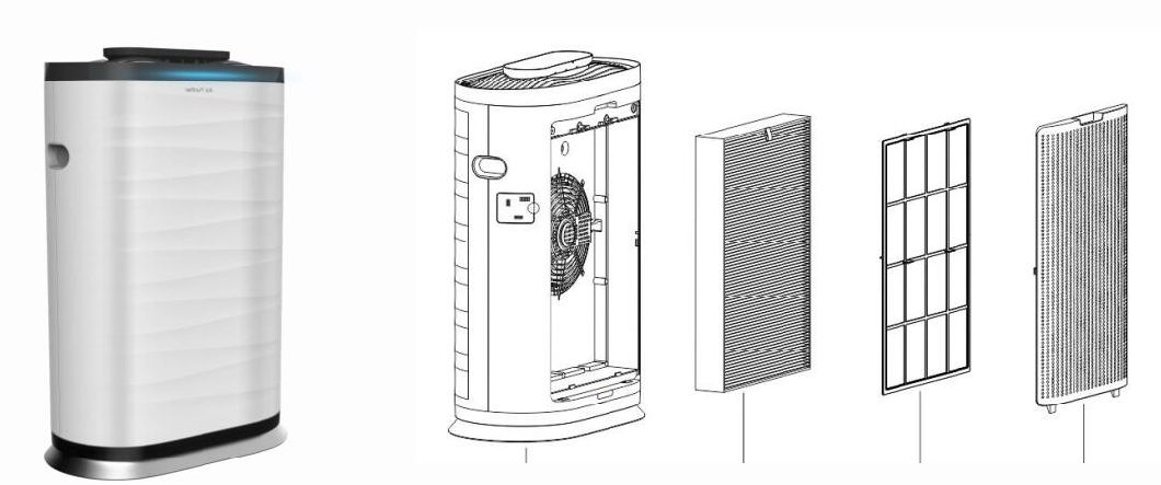 Ols-K09 Hot Sell Home Air Purifier Machine and Home Air Filter Machine Low Price and Good Quality Home Air Equipment