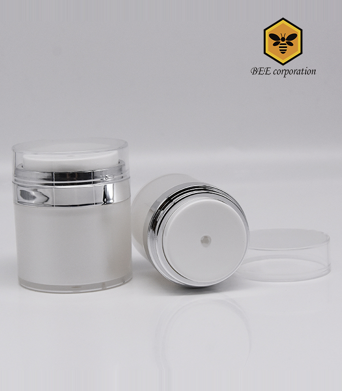 Luxury Airless Cosmetic Cream Jar Plastic Bottle (CG-15)