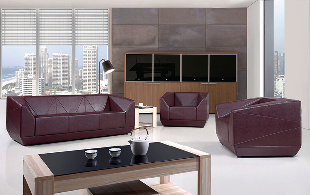 Modern Luxury Hotel Lobby Reception Room Office Leather Sofa