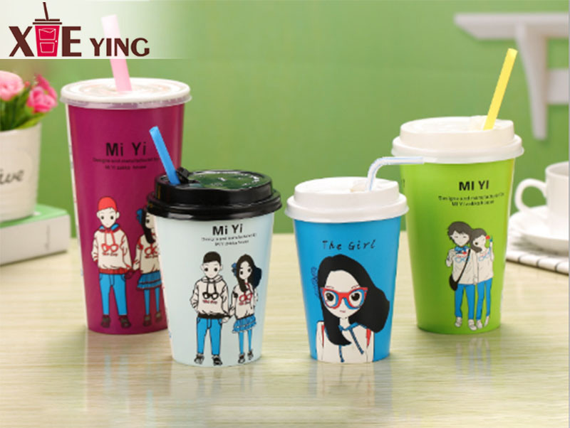 Eco Blank Disposable Cold Drink Lid Paper Cup for Hot Drink