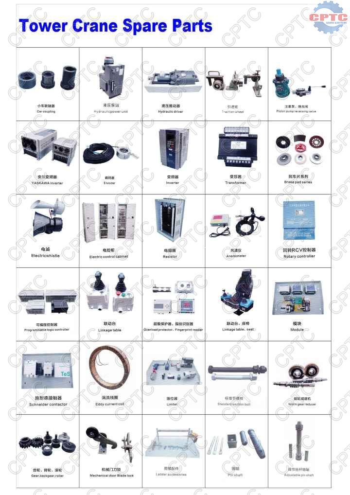 Three Institutions for Tower Crane Parts