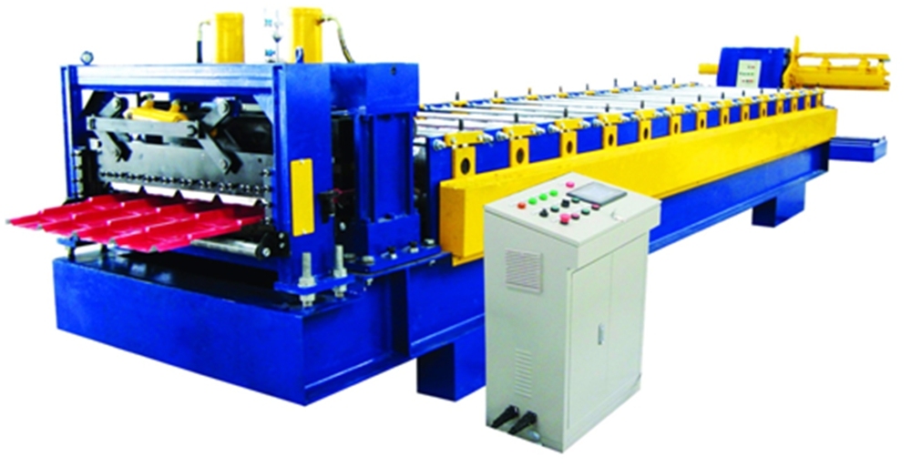 Used Metal Glazed Tile Roll Forming Machine with Taiwan Quality and China Price