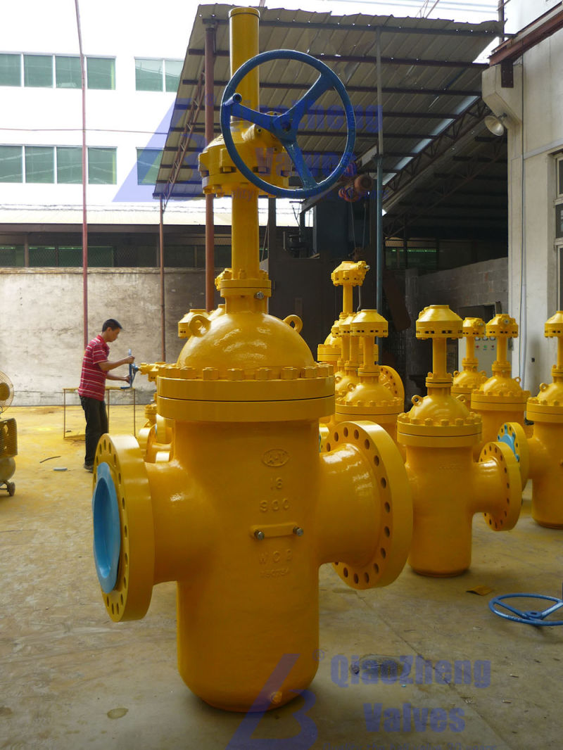 API High Pressure 900lb to 2500lb Slab Flat-Plate Through Conduit Parrallel Disc Gate Valve