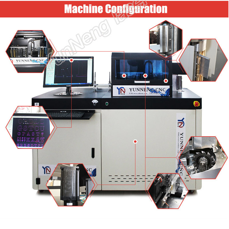 CNC Mutil Function Channel Letter Bending Machine for Steel Aluminum