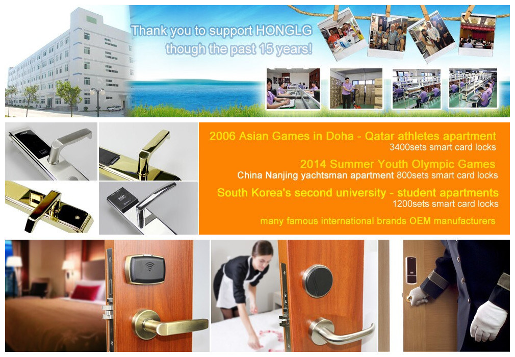 Aluminum Electronic Hotel Smart Door Lock