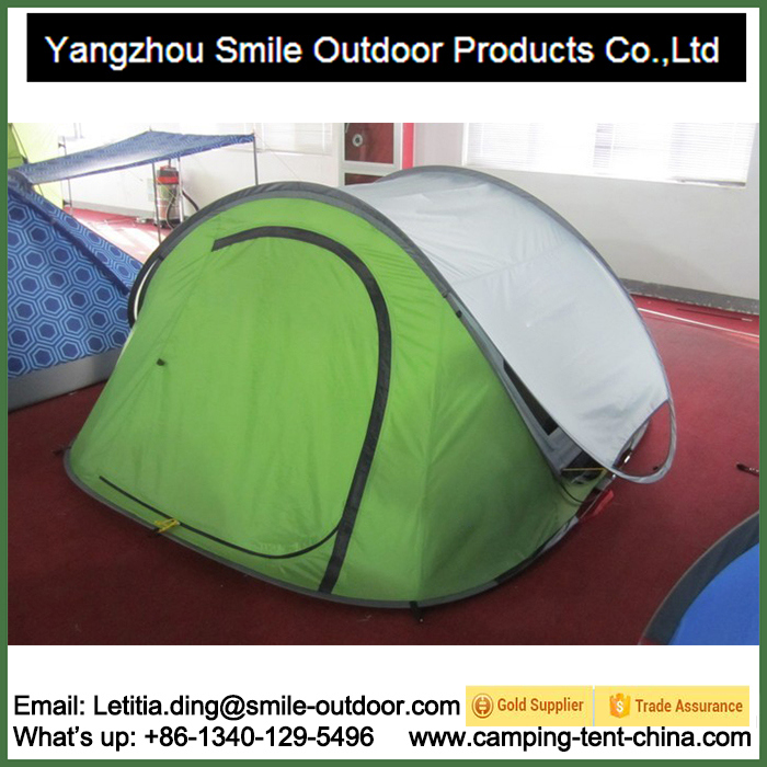 2 Person Double Layer Camping Pop up Collapsible Tent