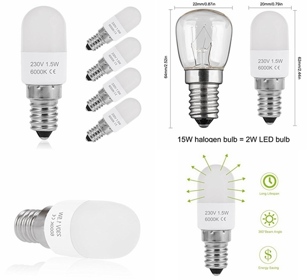 High Perfomance 1.5W E14 6000K 15W Equivalent LED Bulb