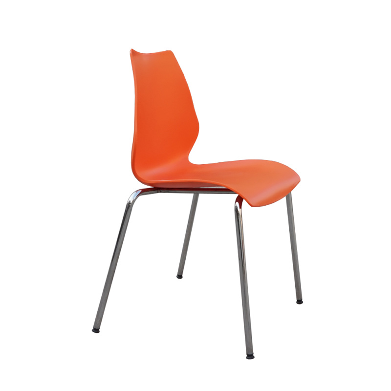 Restaurant Cafe No Folded Plastic Metal Dining Chair