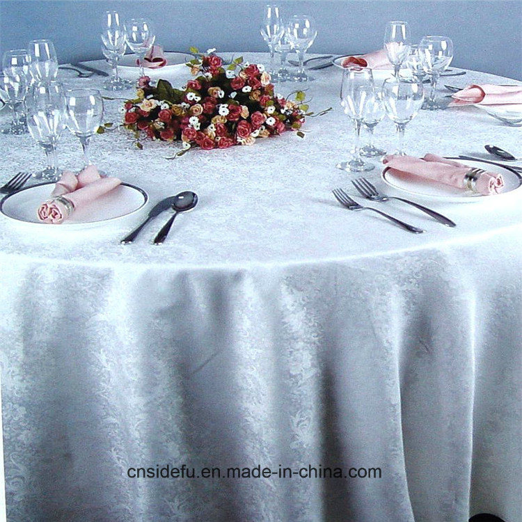 Factory Wholesale Hotel Restaurant Banquet Party Round Wedding Linen Table Cloth