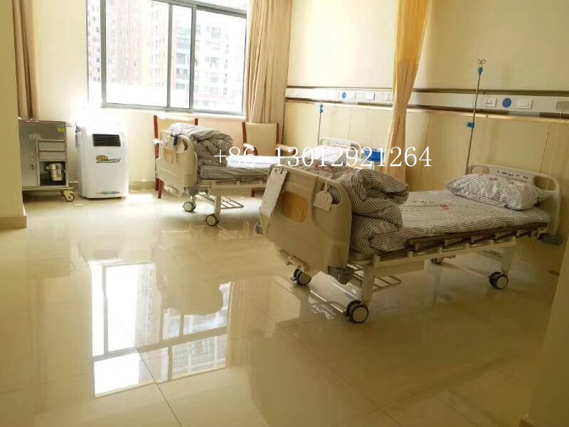 Manual Two Function Hospital Bed with IV Pole Dual Shake Patient Medical Bed Manufacture