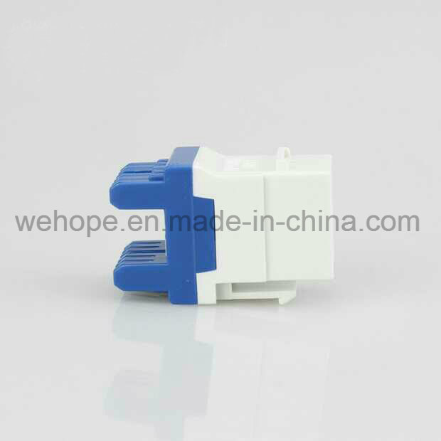 High Performance 180 Degree RJ45 CAT6 Female Keystone Jack