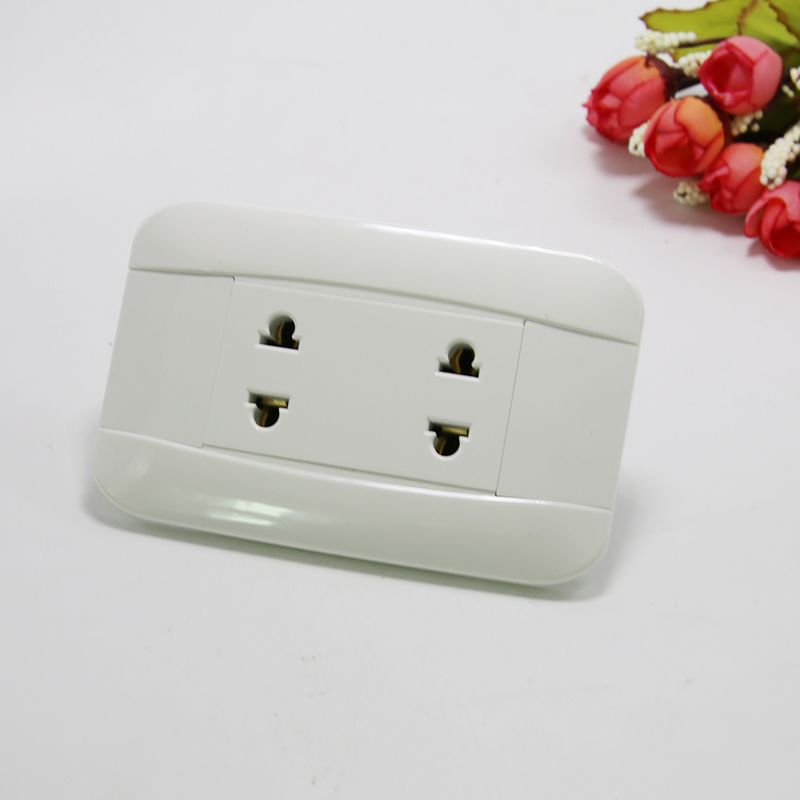 American Standard Electrical Switch Plug with Double Sockets