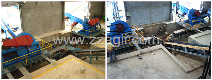 8-12 Tons High Automation Diesel Engine Wood Drum Chipper