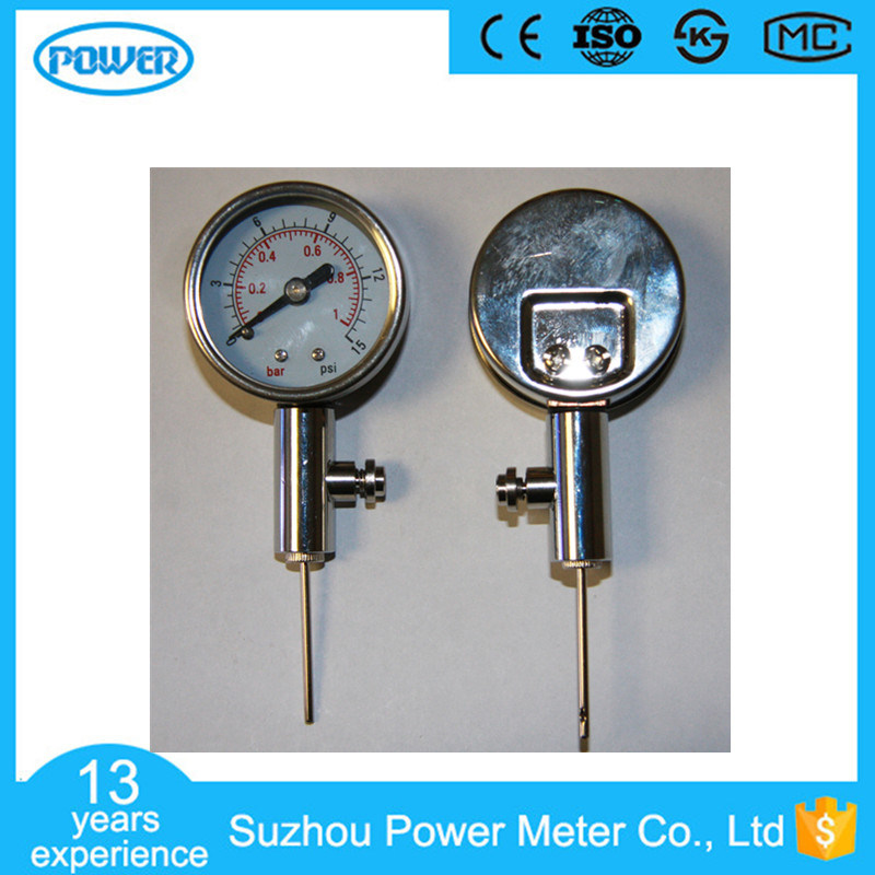 60mm High Quality Metal Ball Pressure Gauge Ball Manometer