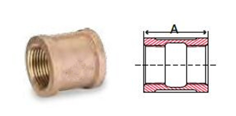 UL Approval 125# Bronze Threaded Coupling