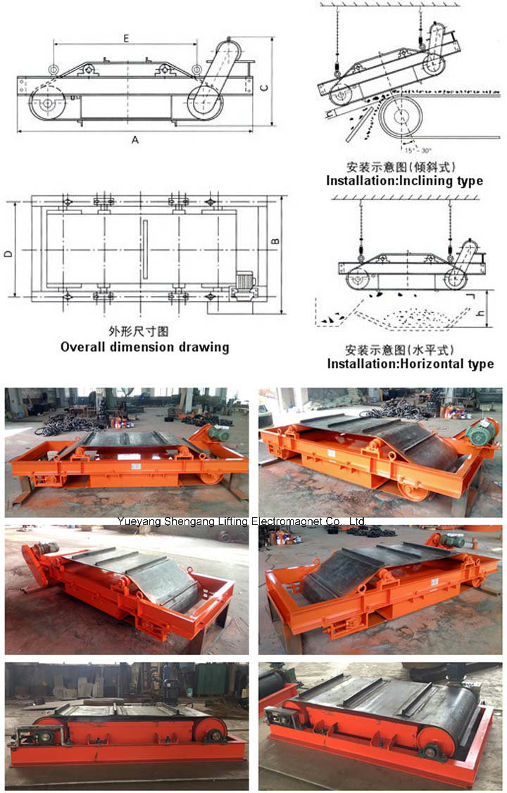 Self Cleaning Permanent Magnetic Separator for Ore Separation (RCYD-10)