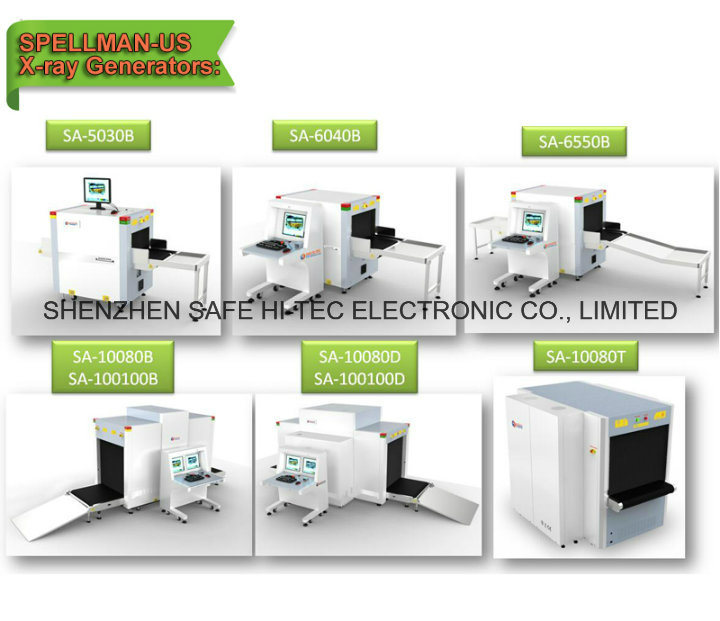 160KV Cargo and Luggage Security Detector X Ray Baggage Scanner Machine SA10080B