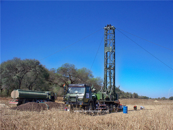 African Hot Water Well Truck Mounted Drilling Rig for Sale (HFT600ST)