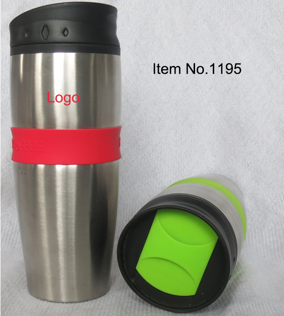 Promotional Double Wall Insulated Thermos Stainless Steel Travel Coffee Mug