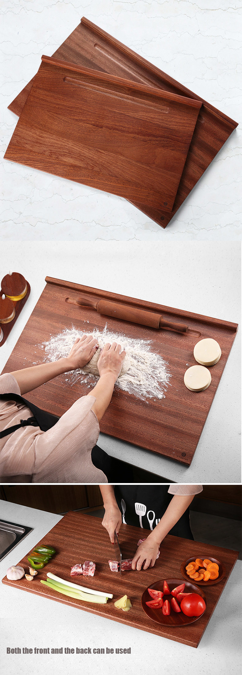 Kitchen Tool Solid Wood Cutting Chopping Board Block