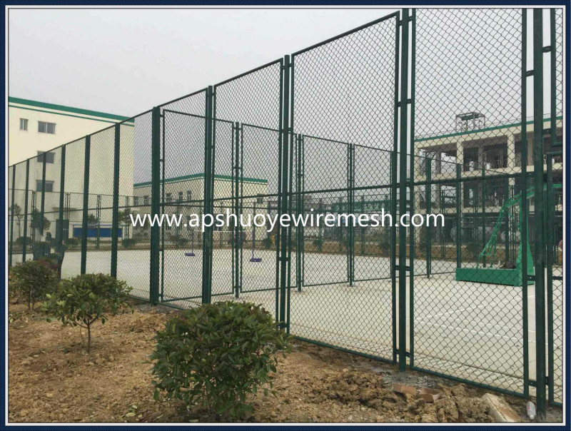 PVC Coated Woven Wire Mesh for Security Fencing
