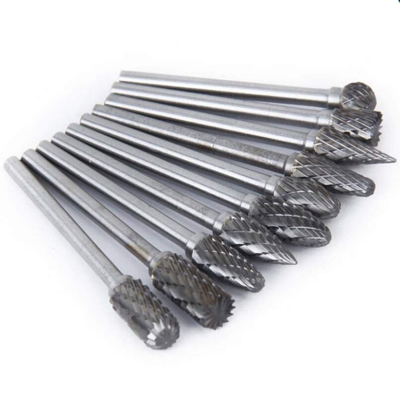 10PCS 6mm Tungsten Steel Carbide Rotary Bur Heads Bur