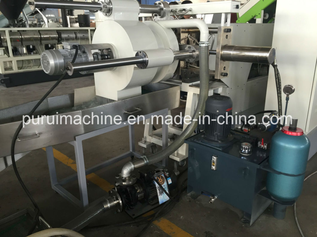 Die Cutting Extruder Plastic Granulating Machine with PLC Touch Screen