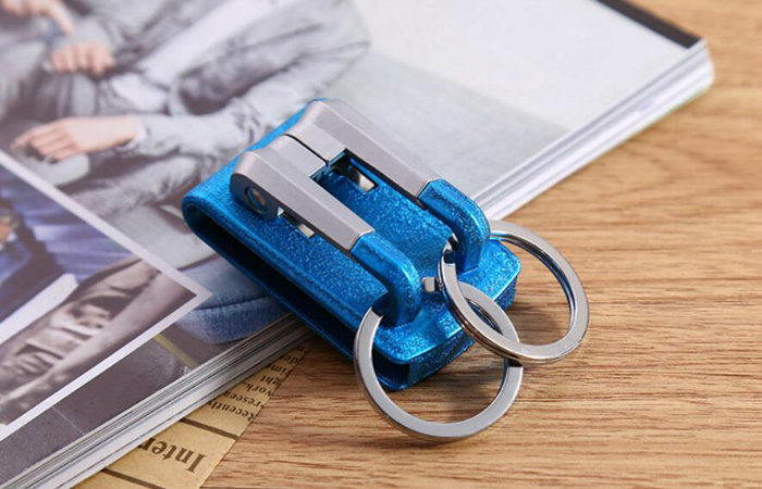 Waist Hanging Simple Keychain Pendant Wear Belt Car Key Ring