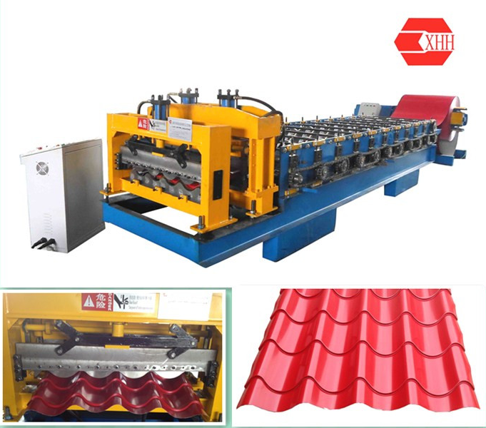 Glazed Tile Roof Sheet Metal Corrugated Roofing Panel Roll Forming Machine