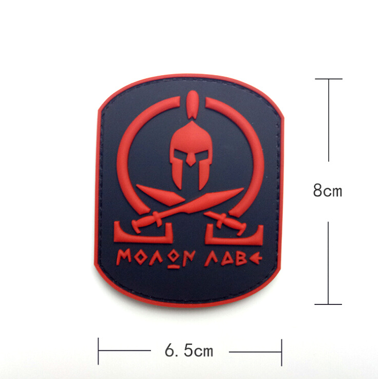 No Minimum Clothes 3D Tactical Morale Soft Silicon Rubber Logo Patches Custom PVC Patch