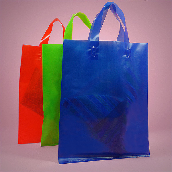 Recycled Loop Handle Clear Plastic Bag for Potato Chips Packaging