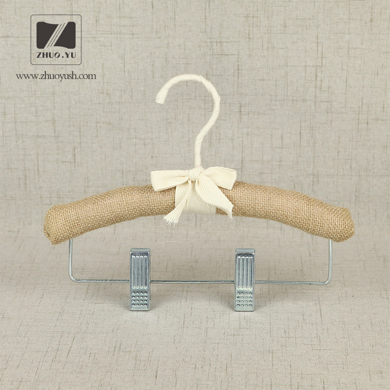 Natural Linen Padded Cloth / Coat Hanger for Children