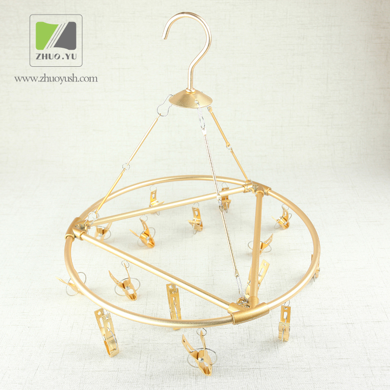 Manufacturing Round Aluminum Alloy Drying Rack / Clothes Hangers for Underwear