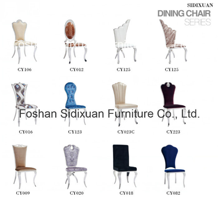 Luxury Fabric Cover Stainless Steel Frame Lounge Chair
