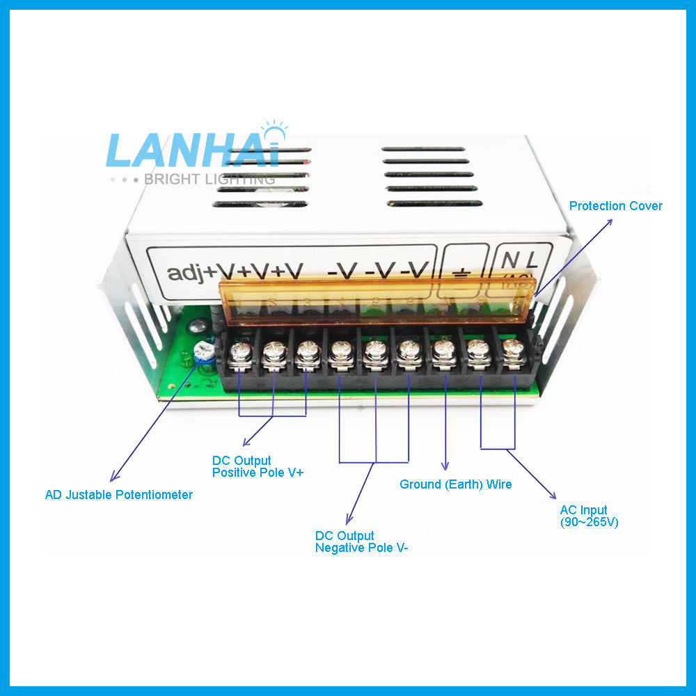 12V/24V 350W Switching Power Supply LED Driver for LED Strip Light CCTV Camera