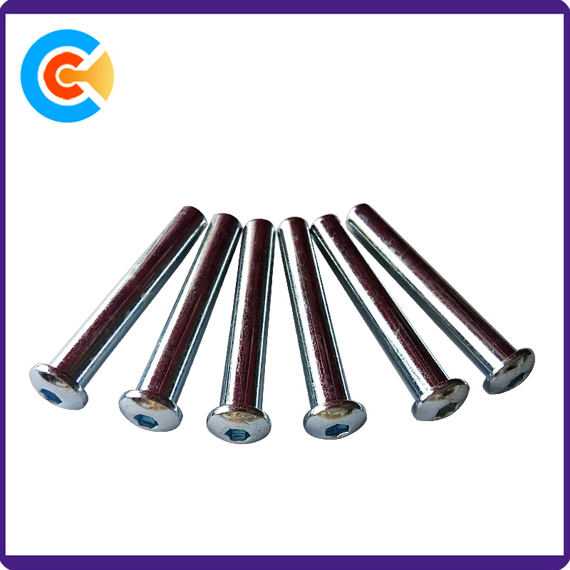 Steel Plating Zinc M5 Round Head Hex Socket Pins/Screws