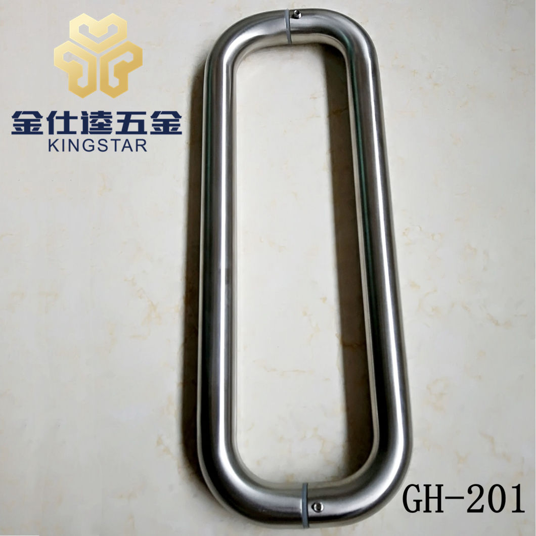 Stainless steel glass Door Pull/Push Handle/Knob for Wooden Aluminum door GH-201 glass fitting