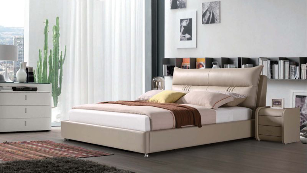Hot Sell Modern Leather Bed for Home