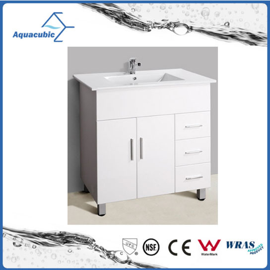 Hot Sell Australia Style White Painted Bathroom Furniture (AC-8090B)