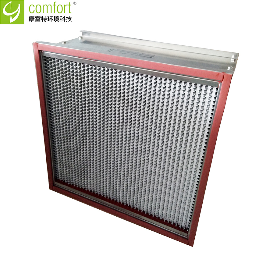 Cleanroom High Temperature Heat Resistant HEPA Air Filter