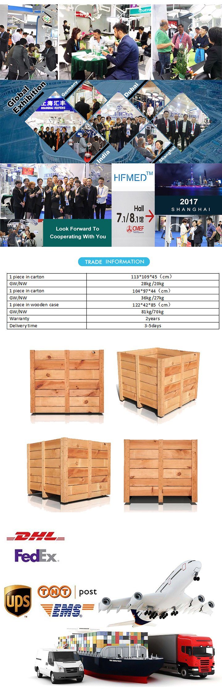 Multi-Fonction Medical Operation Table with ISO