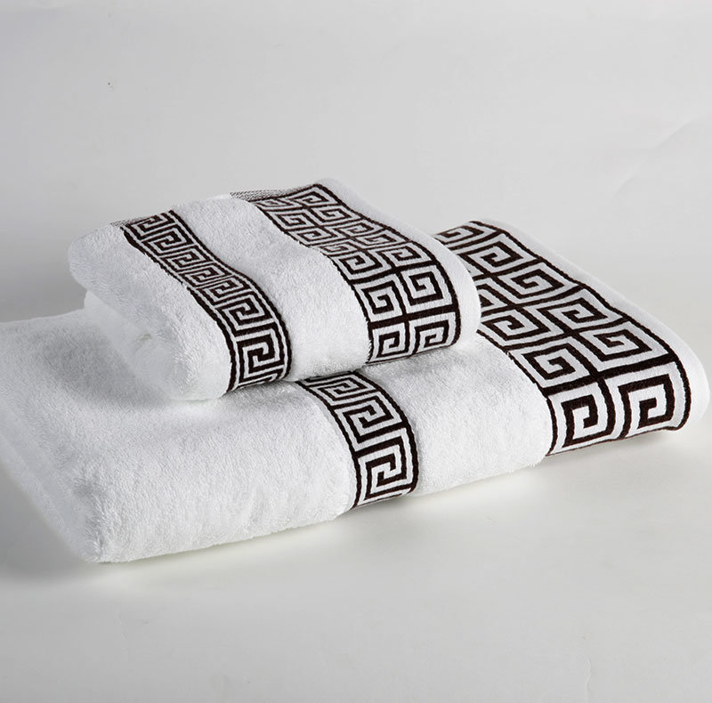 100% Combed Cotton Hotel Towels White Quality Towel for Bathroom