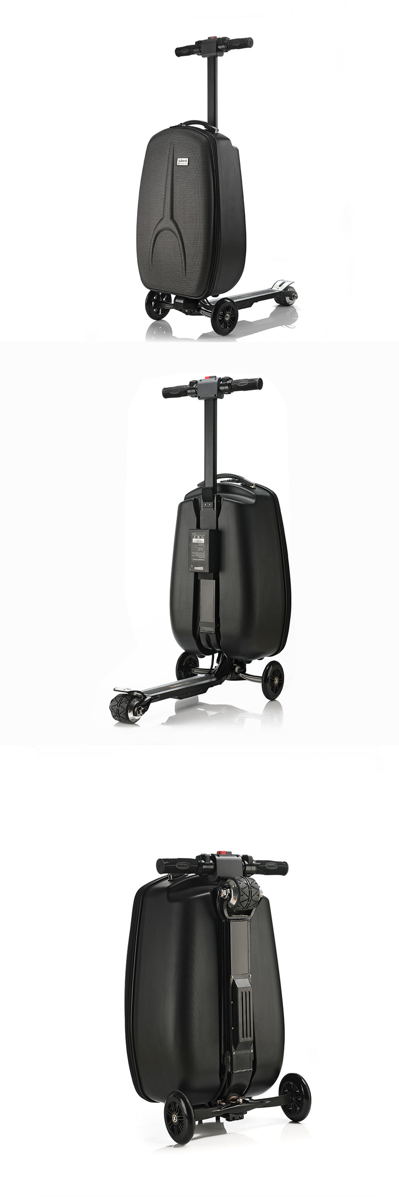 Smartek New Model Big Wheels Luggage Scooters Patinete Electrico -Luggage Bag to Travelling - Without Battery S-B1